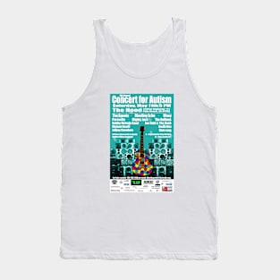 6th Annual Concert for Autism flyer tshirt 2013 Tank Top